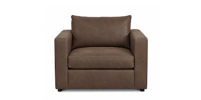 Beckham Motion Leather Wide Arm Lay Flat Power Chair and a Half Wall Recliner