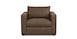 Lthr Power Wide Arm Chair