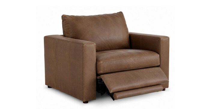 Lthr Power Wide Arm Chair image number 2