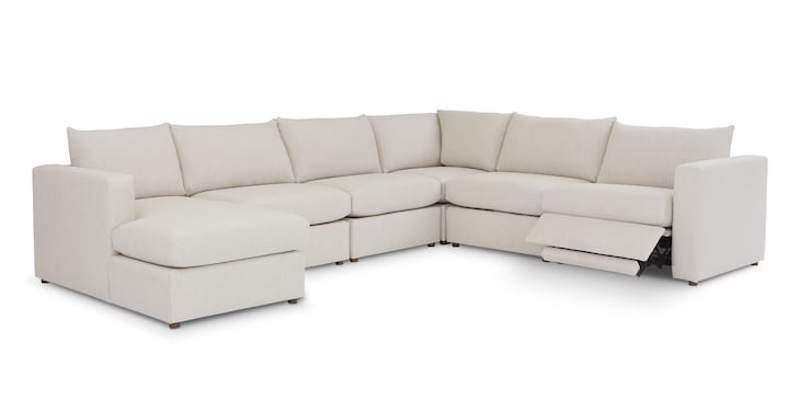 PWR Wide Arm LAF Chaise Sect image number 1