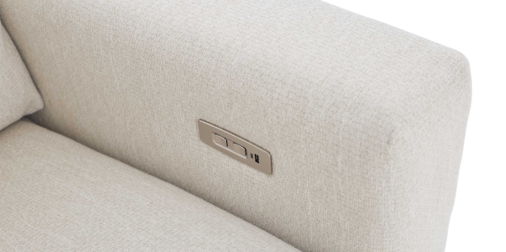 PWR Wide Arm LAF Chaise Sect image number 5