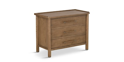European Farmhouse 3-Drawer Nightstand