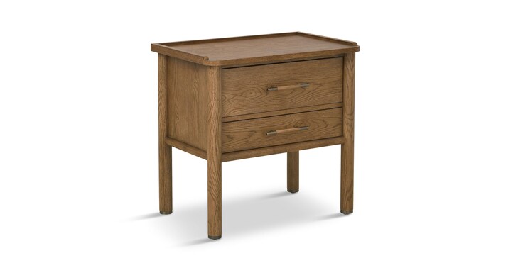 Two Drawer Nightstand Cocoa image number 0