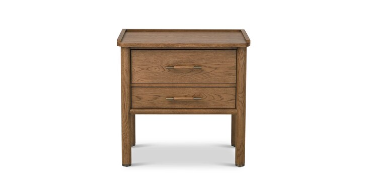 Two Drawer Nightstand Cocoa image number 1