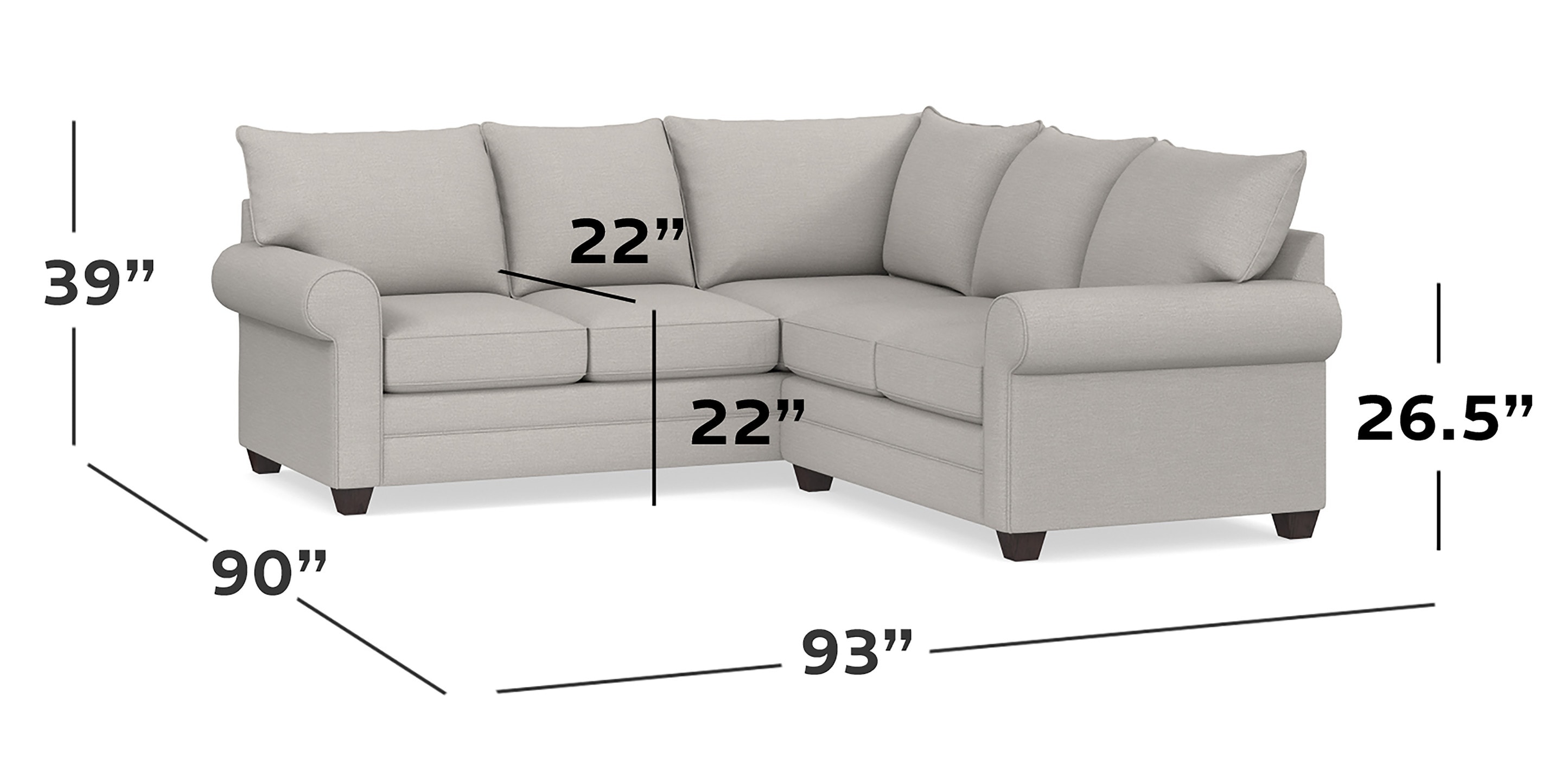 Bassett Furniture Alexander Sectional - Thumbnail 3