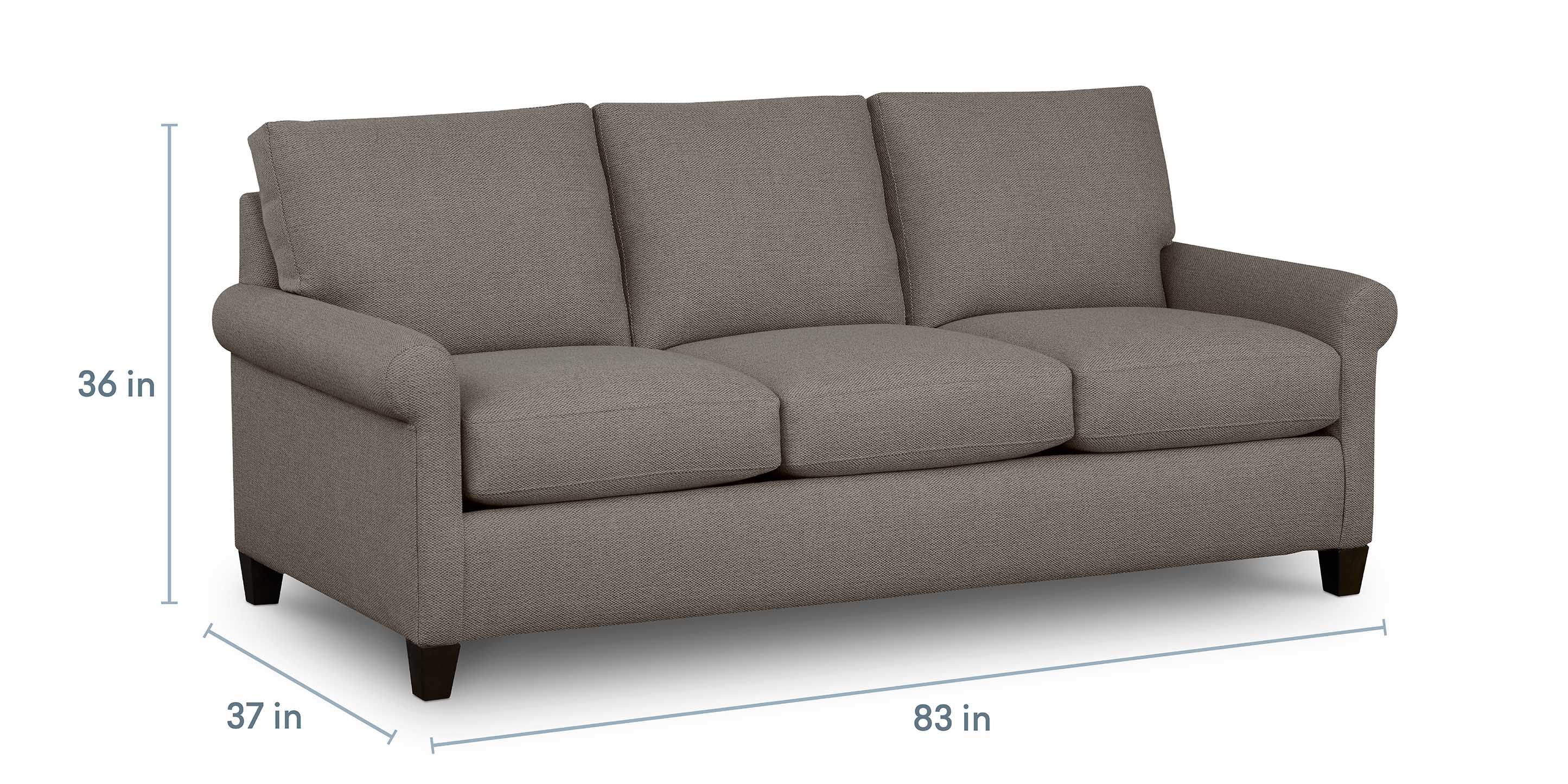 Spencer Roll Arm Sofa - Thumbnail 2