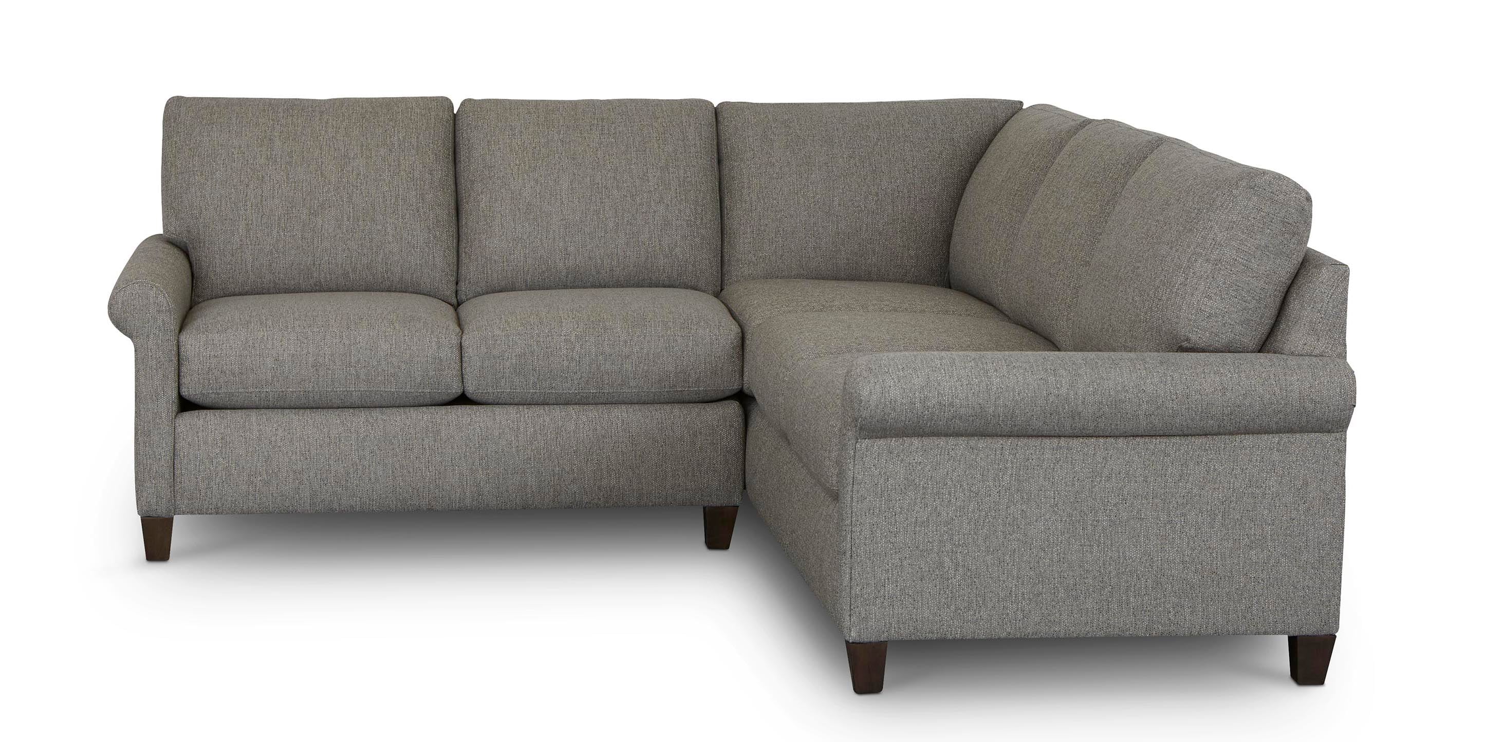 Spencer Roll Arm L-Shaped Sectional - Thumbnail 2