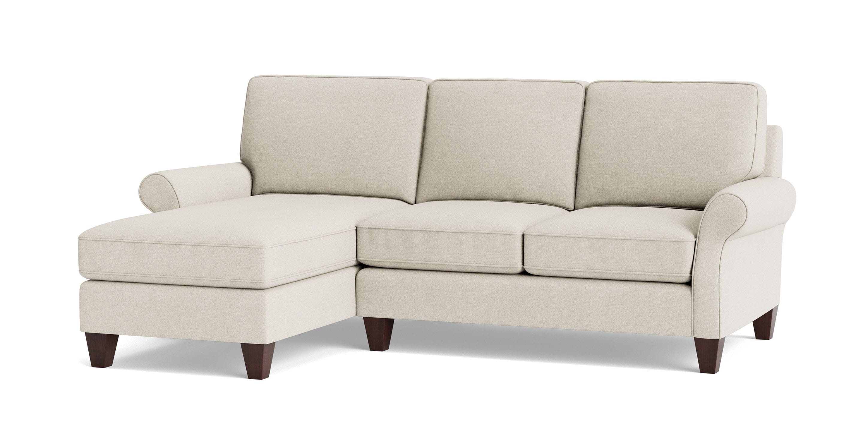 Bassett Furniture Davenport Roll Arm Chaise Sectional - Thumbnail 4