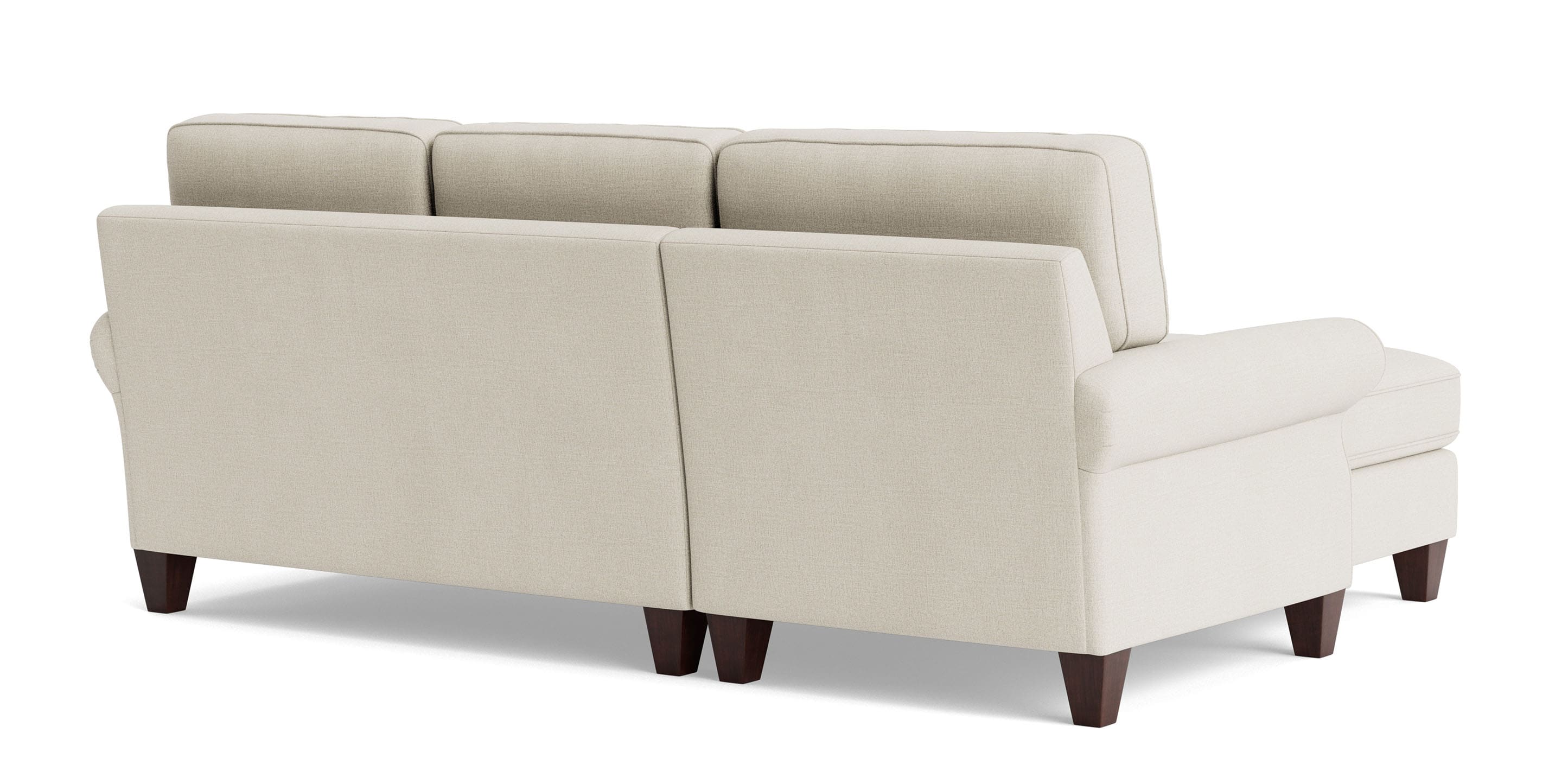 Bassett Furniture Davenport Roll Arm Chaise Sectional - Thumbnail 3
