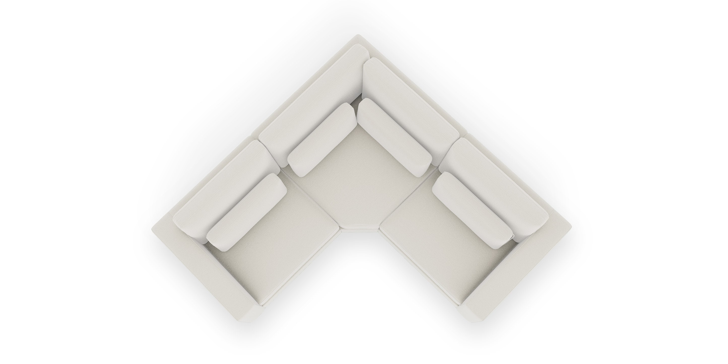 Moby Track Arm L-Shaped Sectional - Thumbnail 5