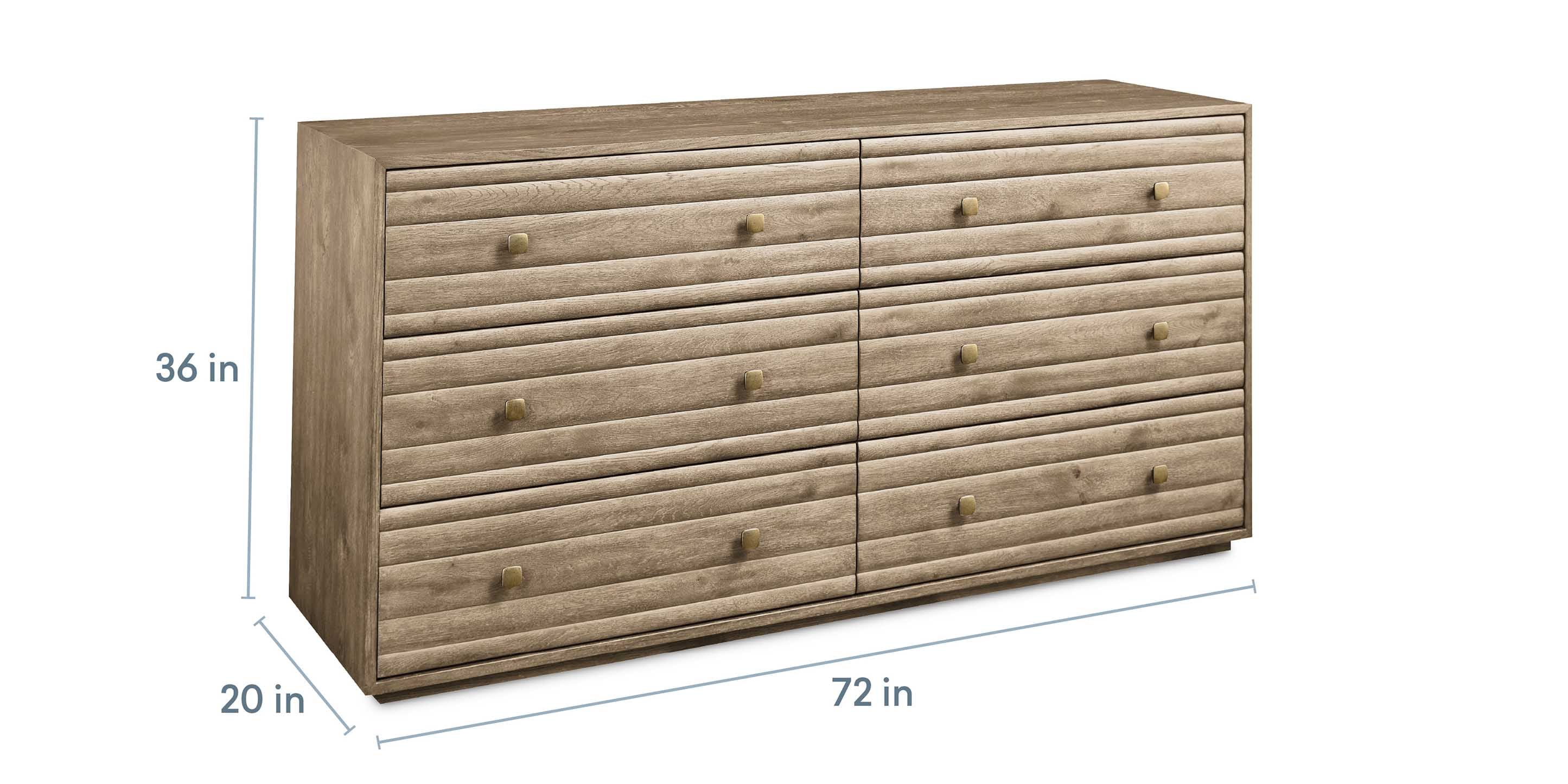 Andora 6 Drawer Dresser - Thumbnail 3