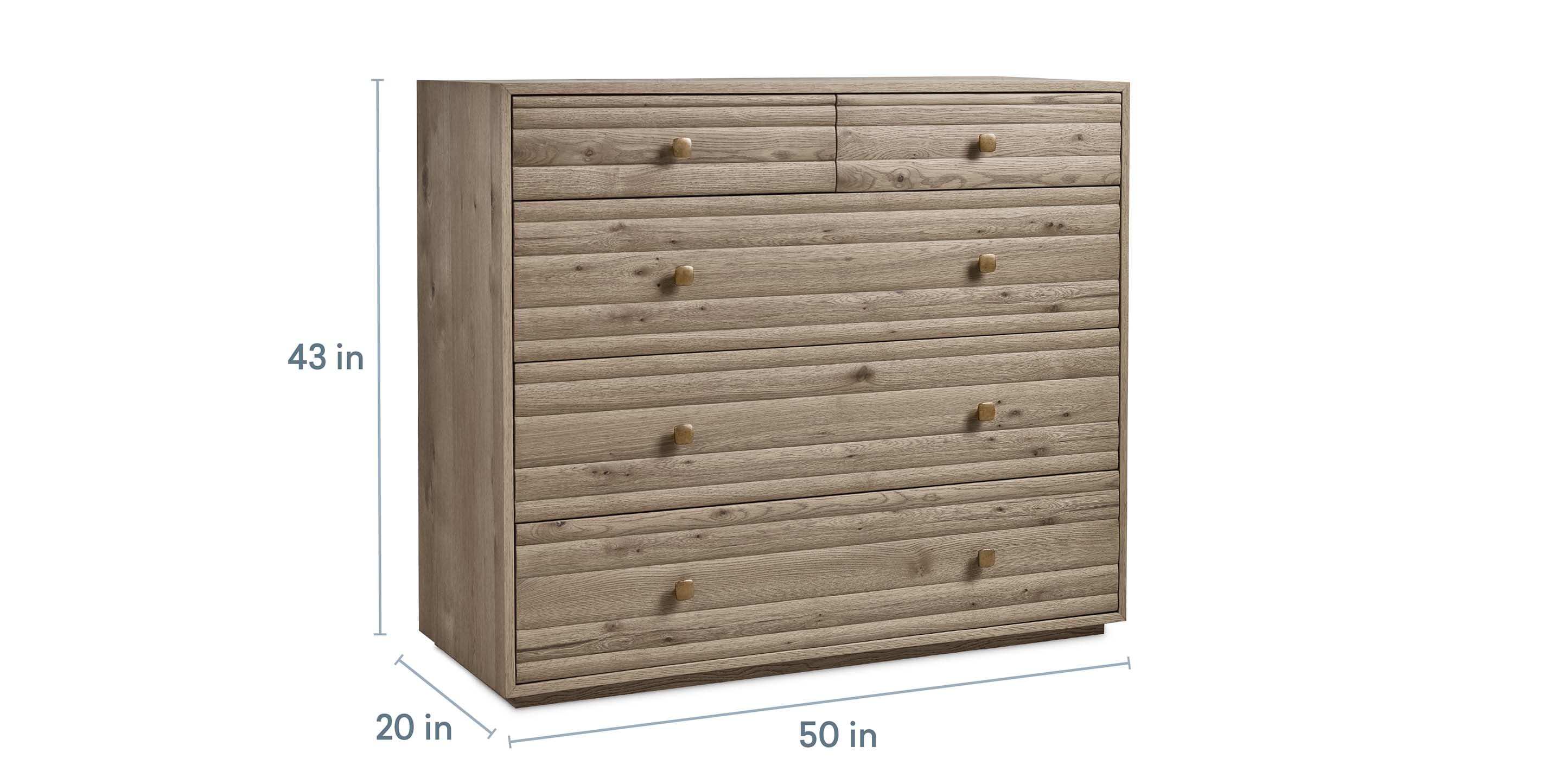 Andora 5 Drawer Chest - Thumbnail 3