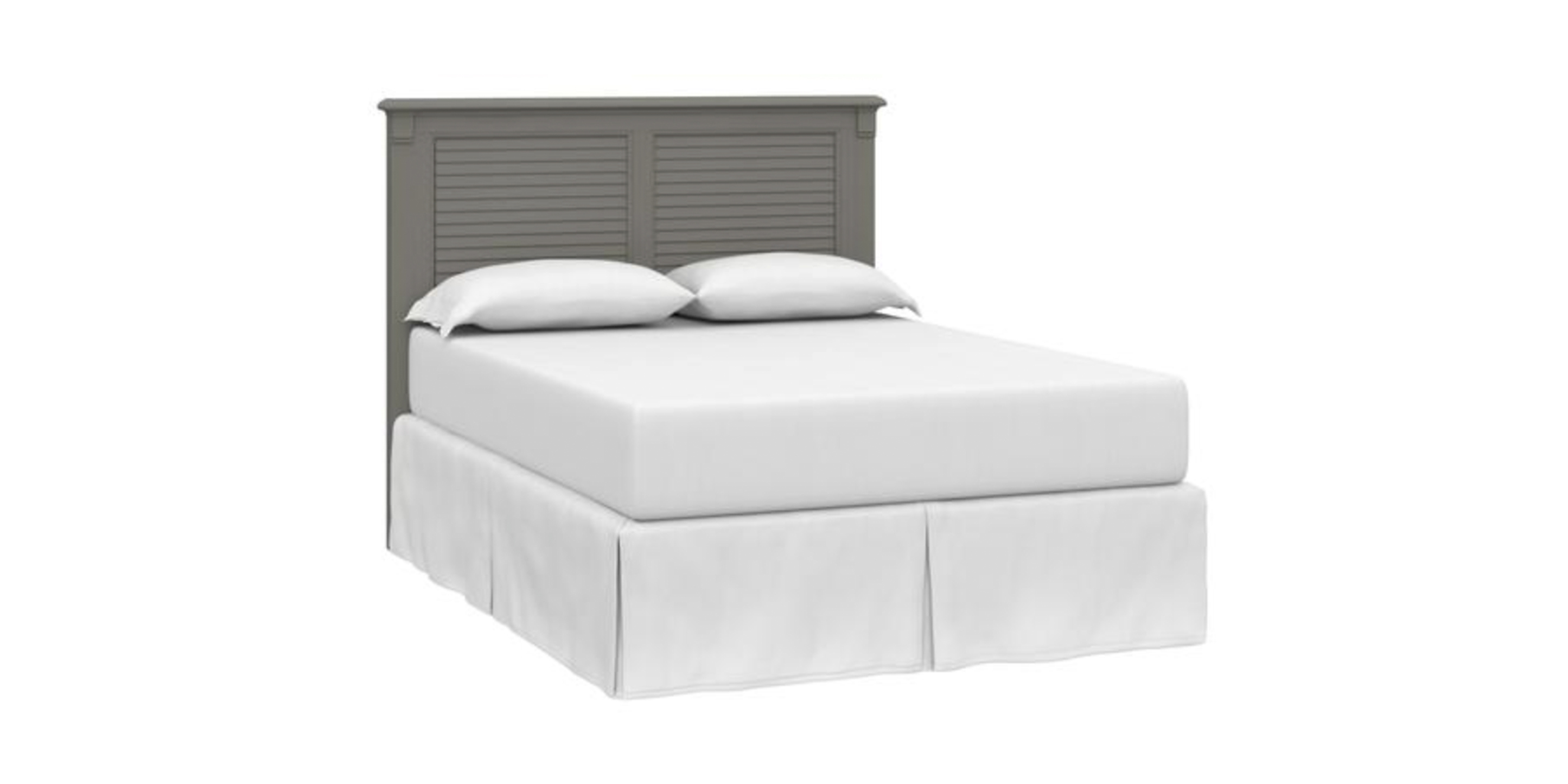 Shoreline Ocean Grey panel bed, headboard and mirror