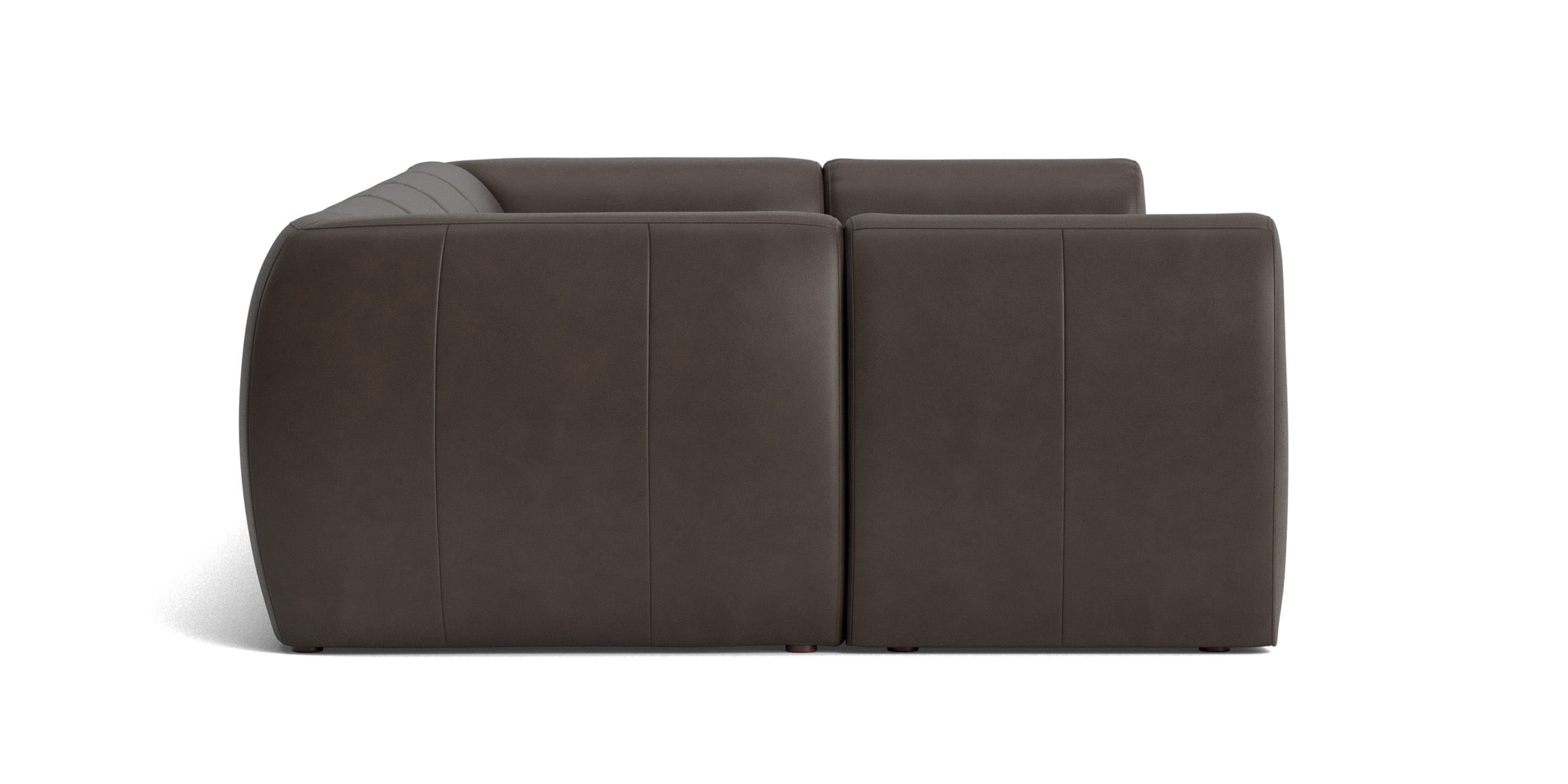 Clyde Leather Modular U-Shaped Sectional - Thumbnail 4