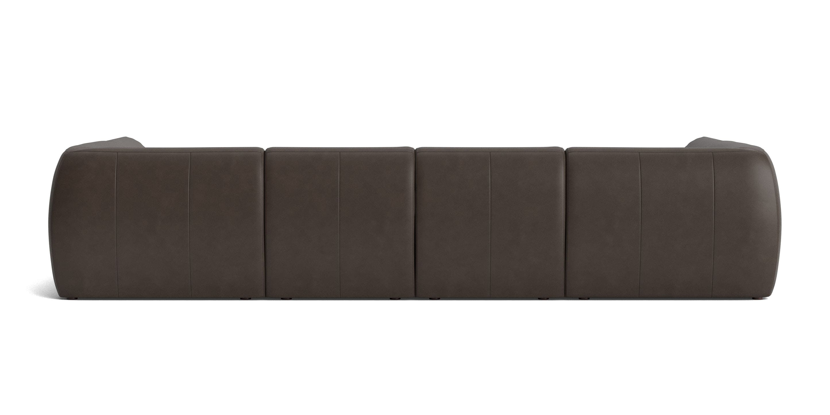 Clyde Leather Modular U-Shaped Sectional - Thumbnail 3