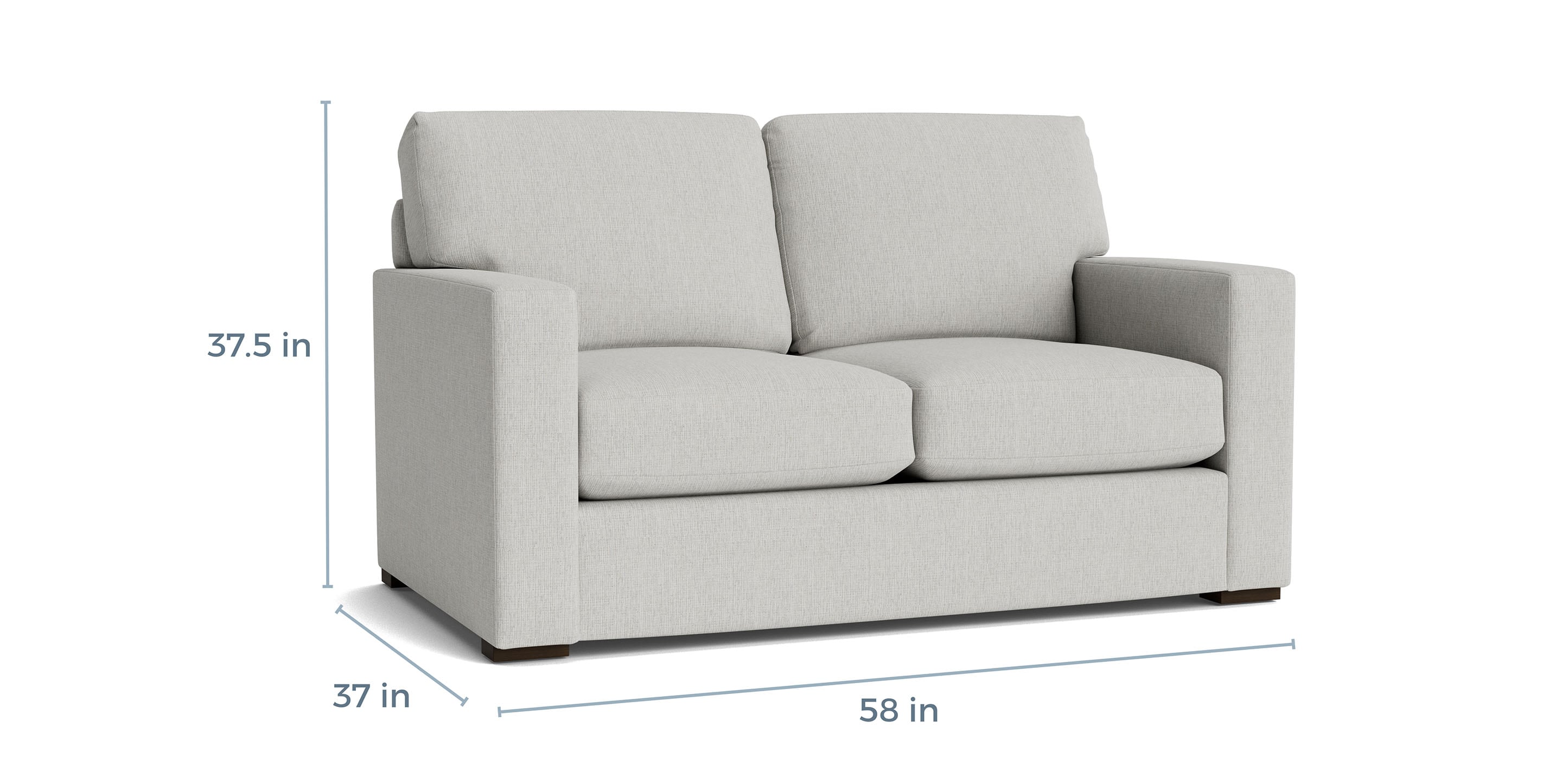 Bassett Furniture Anson Track Arm Loveseat - Thumbnail 5
