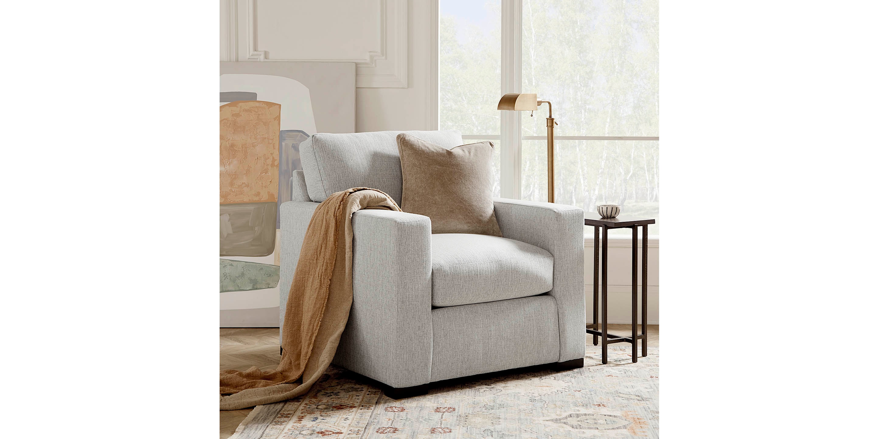 Anson Track Arm Chair - Thumbnail 5