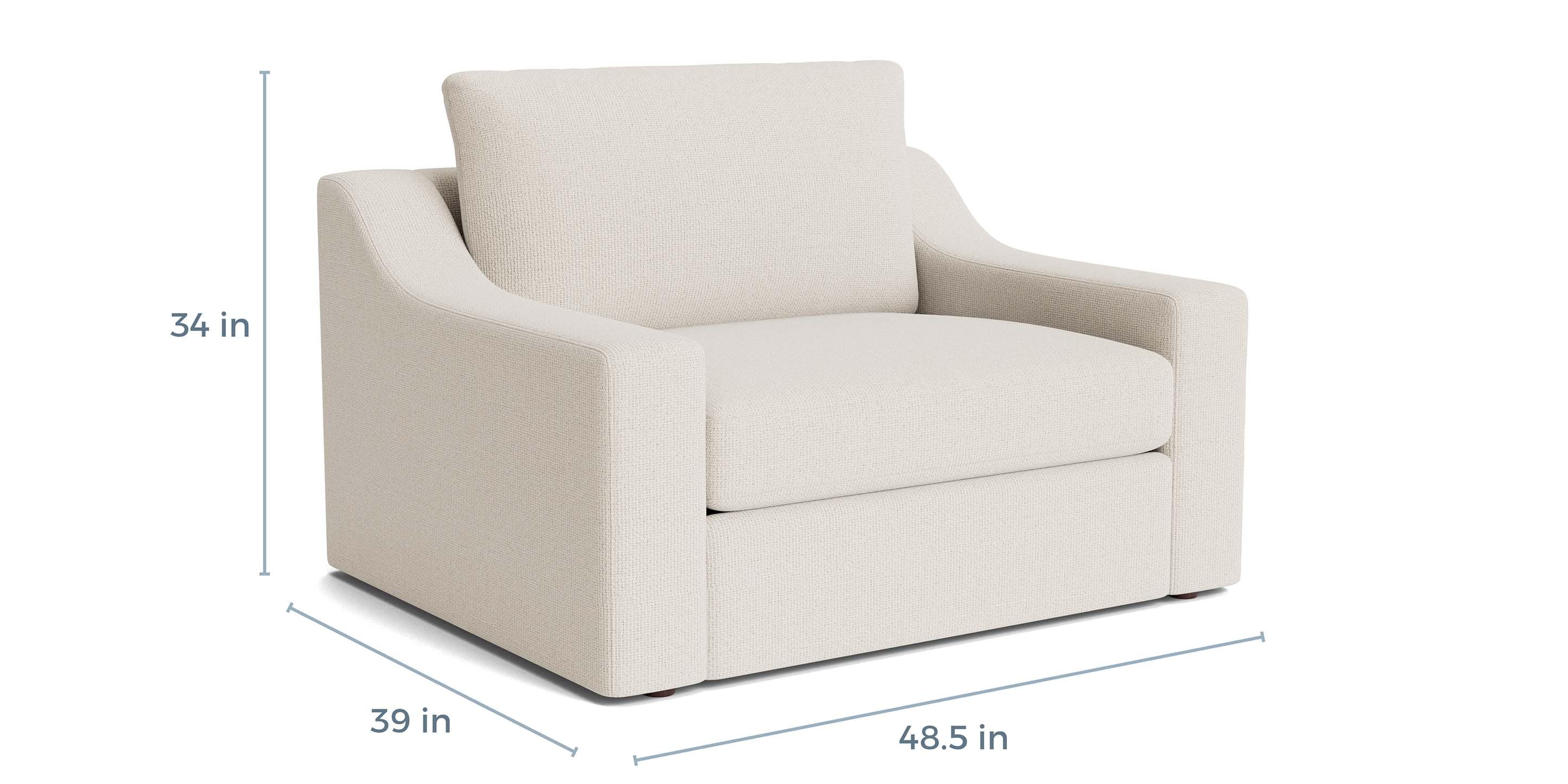 Blake Slope Arm Chair and a Half - Thumbnail 4