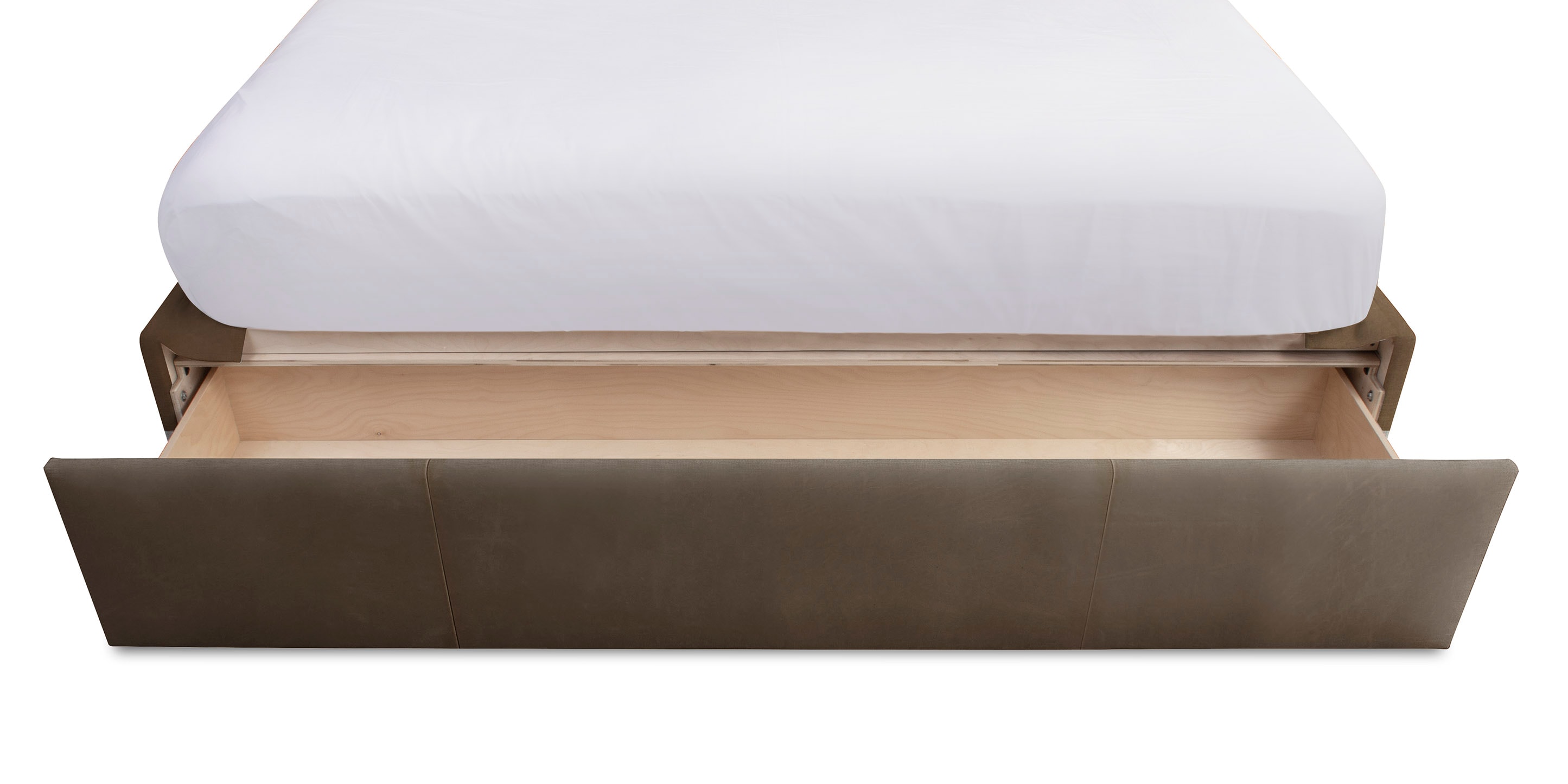 Paris Leather Upholstered Storage Bed - Thumbnail 2