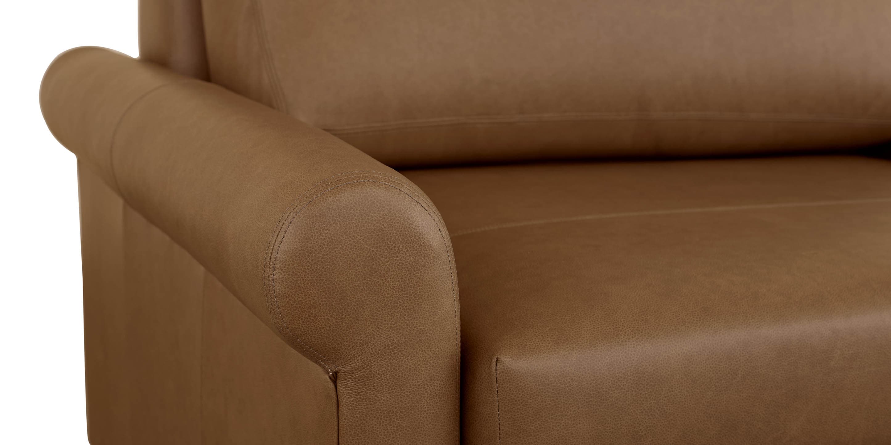 Z4 Leather Roll Arm Twin Sleeper Chair | Bassett Furniture