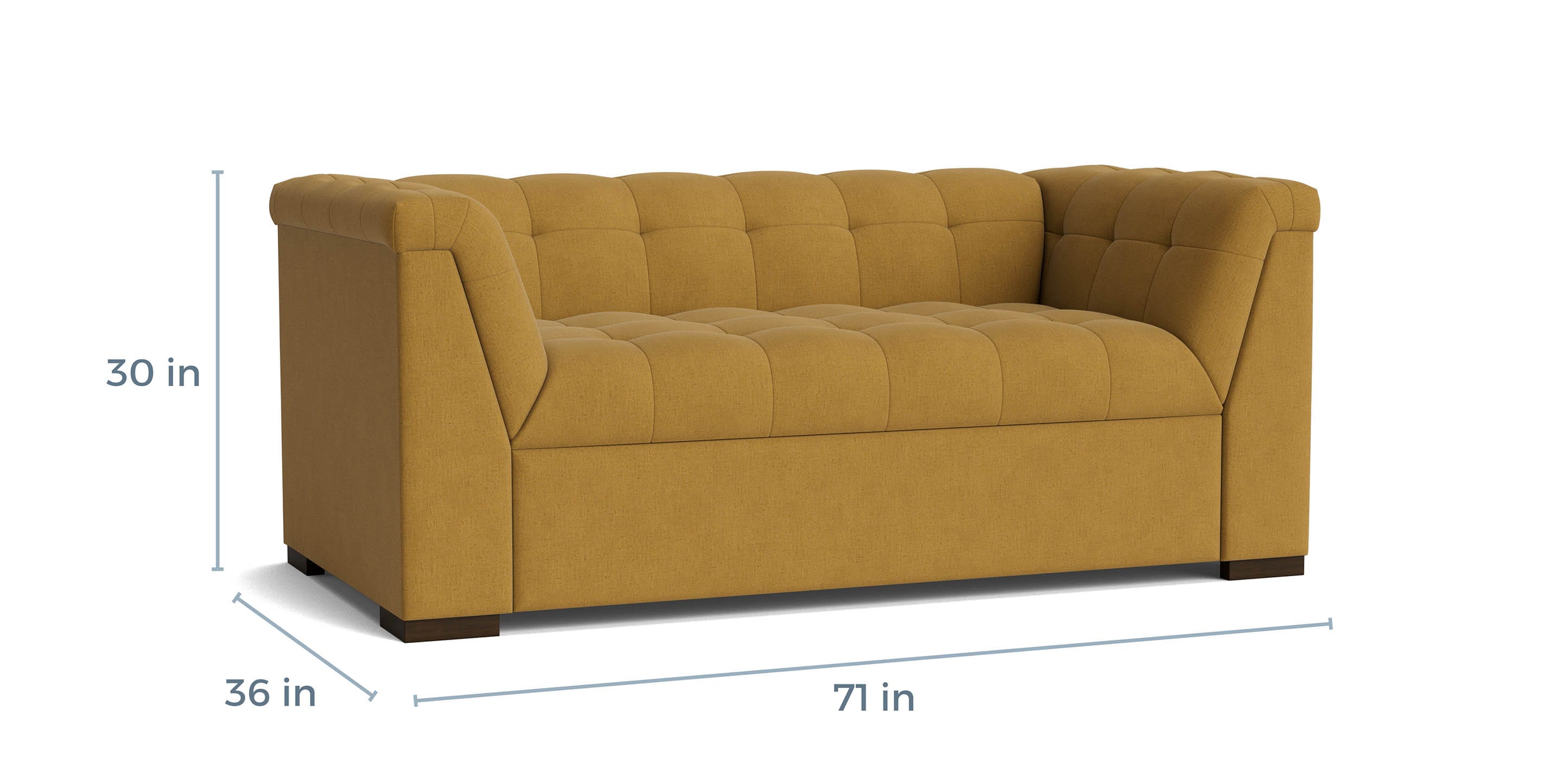 Reynolds Tufted Loveseat - Thumbnail 3