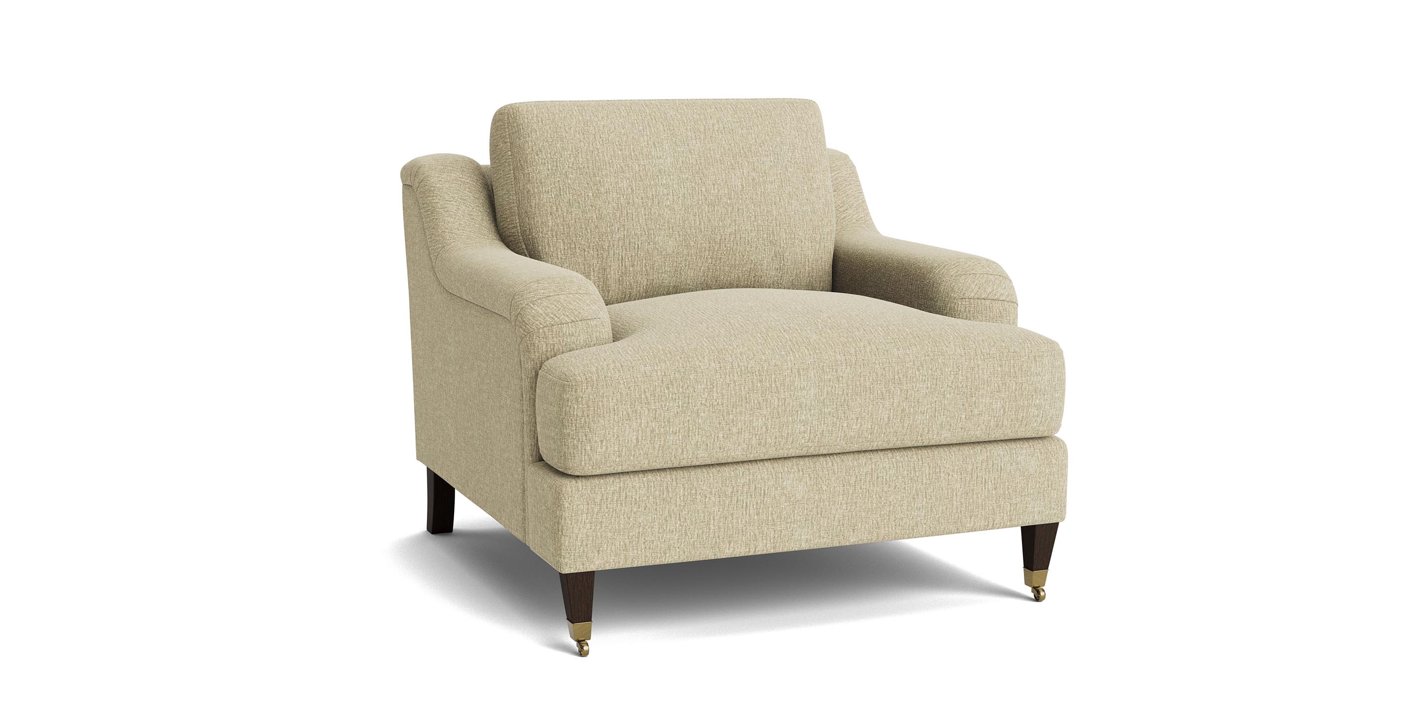 Stockten English Arm Chair with Casters - Thumbnail 2