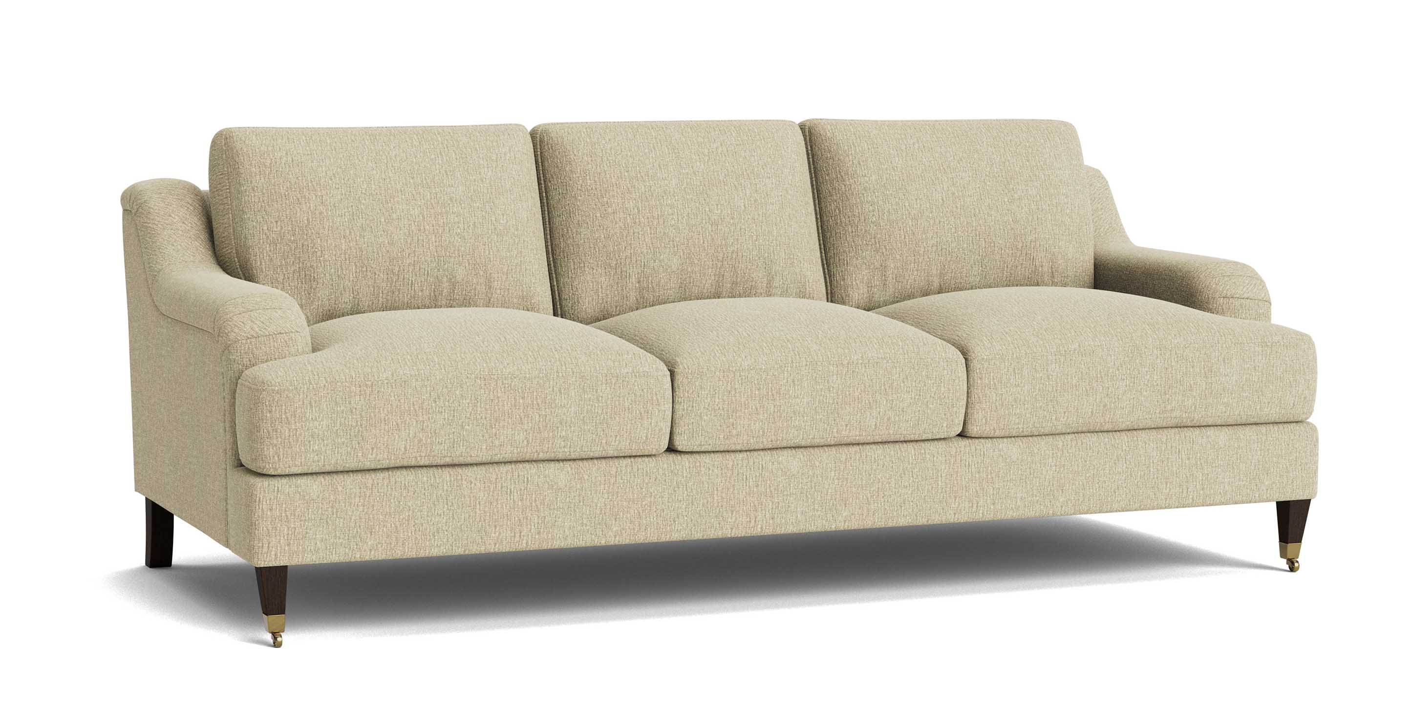 Stockten English Arm Sofa with Casters - Thumbnail 3