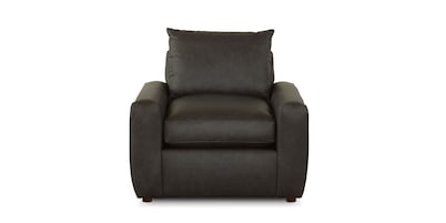 Lawson Leather Wide Track Arm Chair