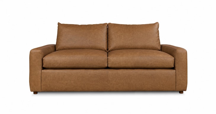 Leather Loveseat image number 0