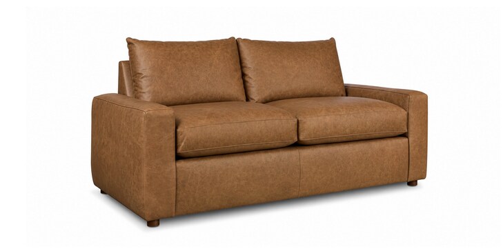 Leather Loveseat image number 1