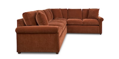 Ellington Roll Arm L-Shaped Sectional
