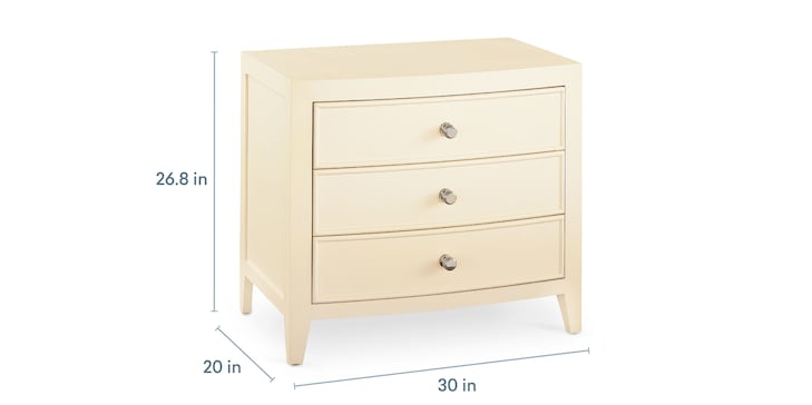Three Drawer Nightstand image number 4