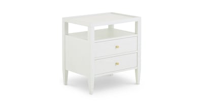 Willow Timeless White 2 Drawer Nightstand