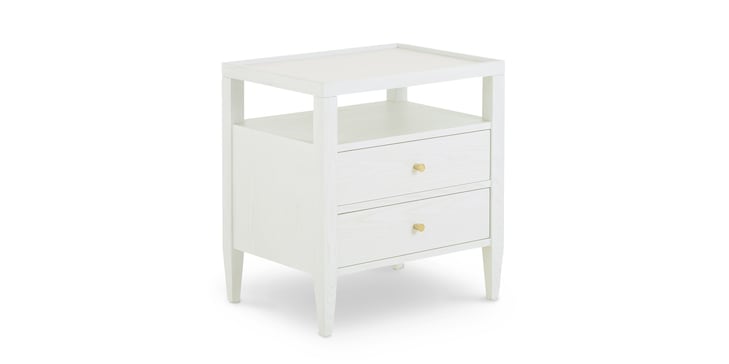 Willow Timeless White 2 Drawer Nightstand image number 0