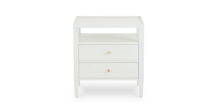 Willow Timeless White 2 Drawer Nightstand image number 2