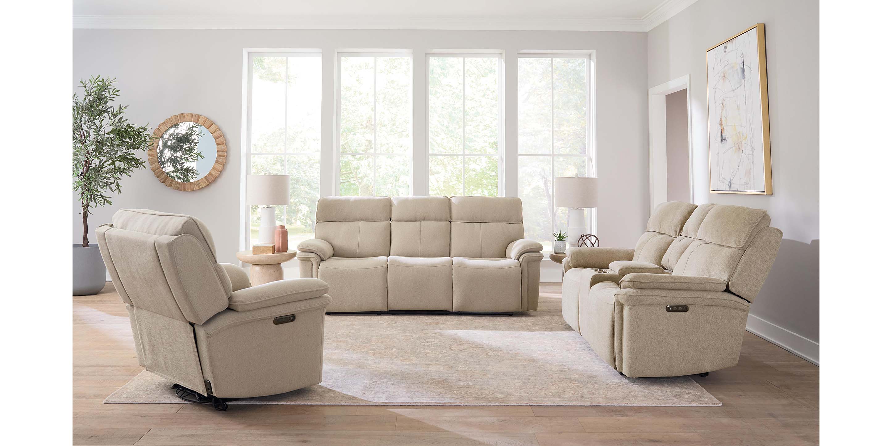 Bassett Furniture Andre Reclining Sofa
