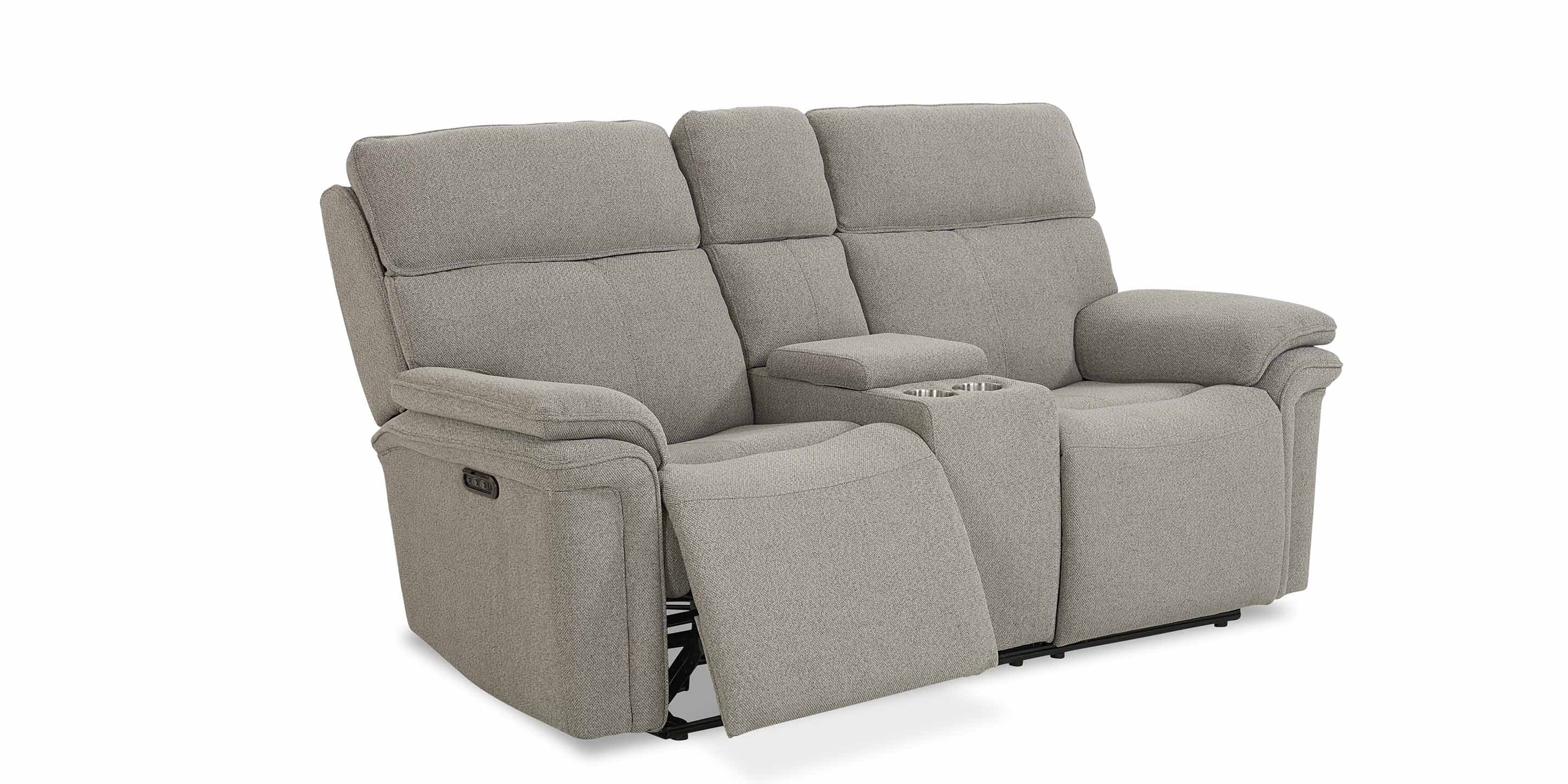 Andre Power Reclining Loveseat with Center Console - Thumbnail 3