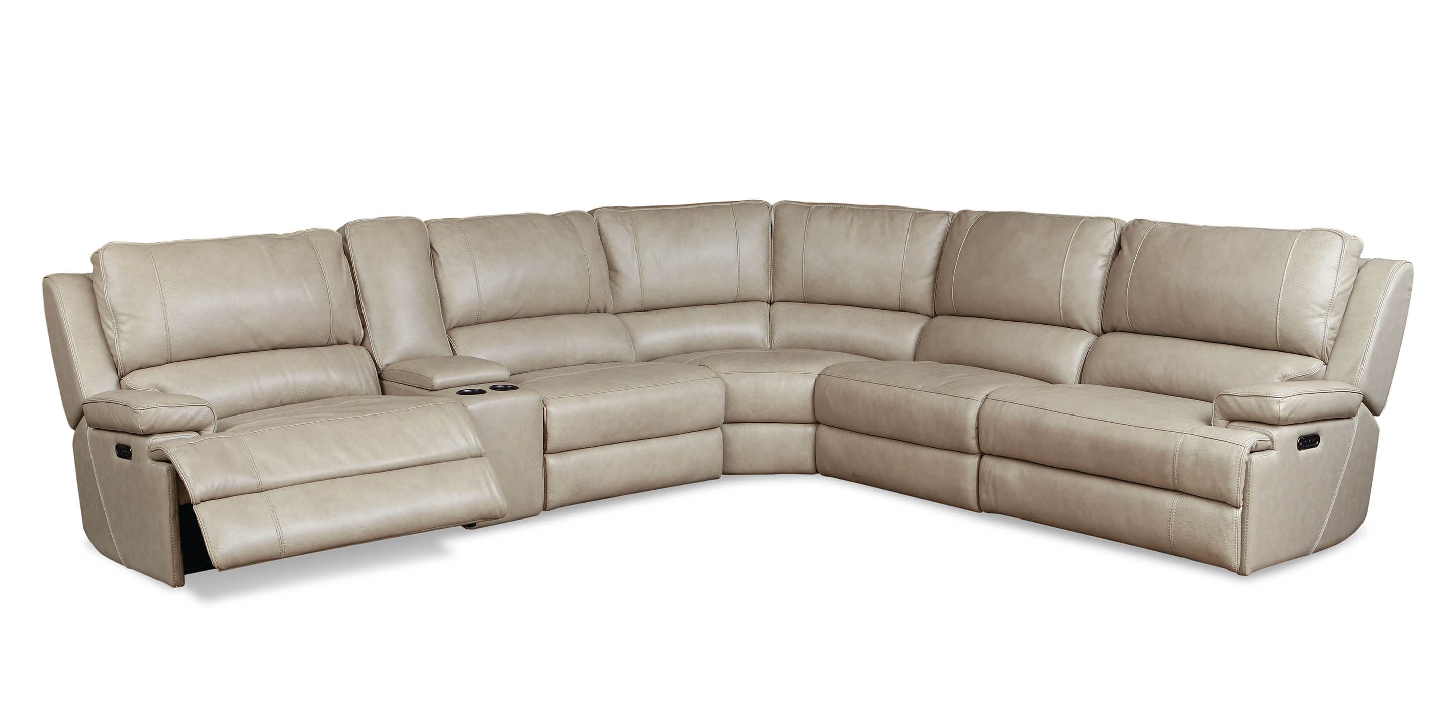 Parsons Leather Power Reclining Sectional