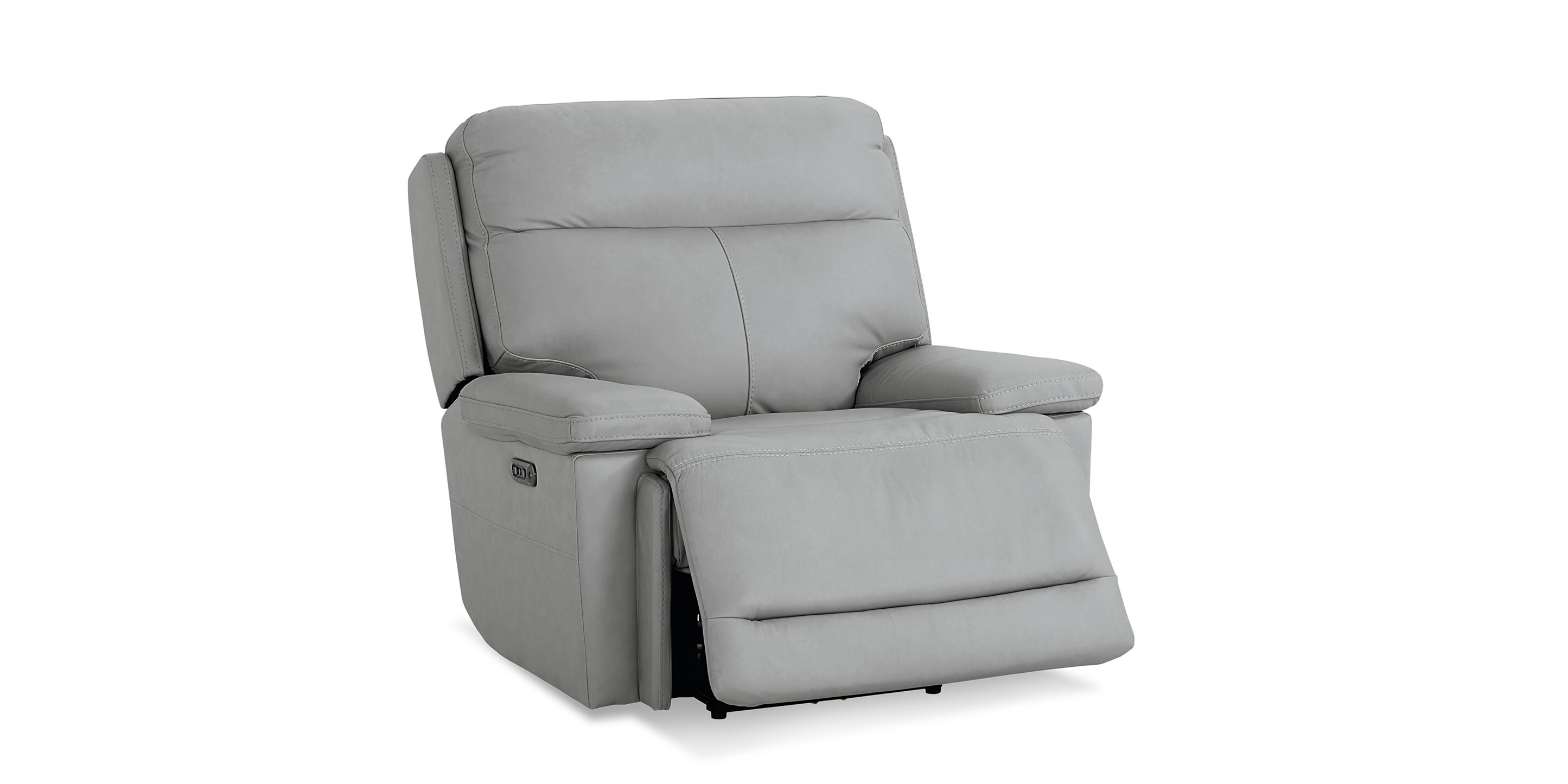 Fletcher Leather Zero Gravity Power Recliner - Thumbnail 3
