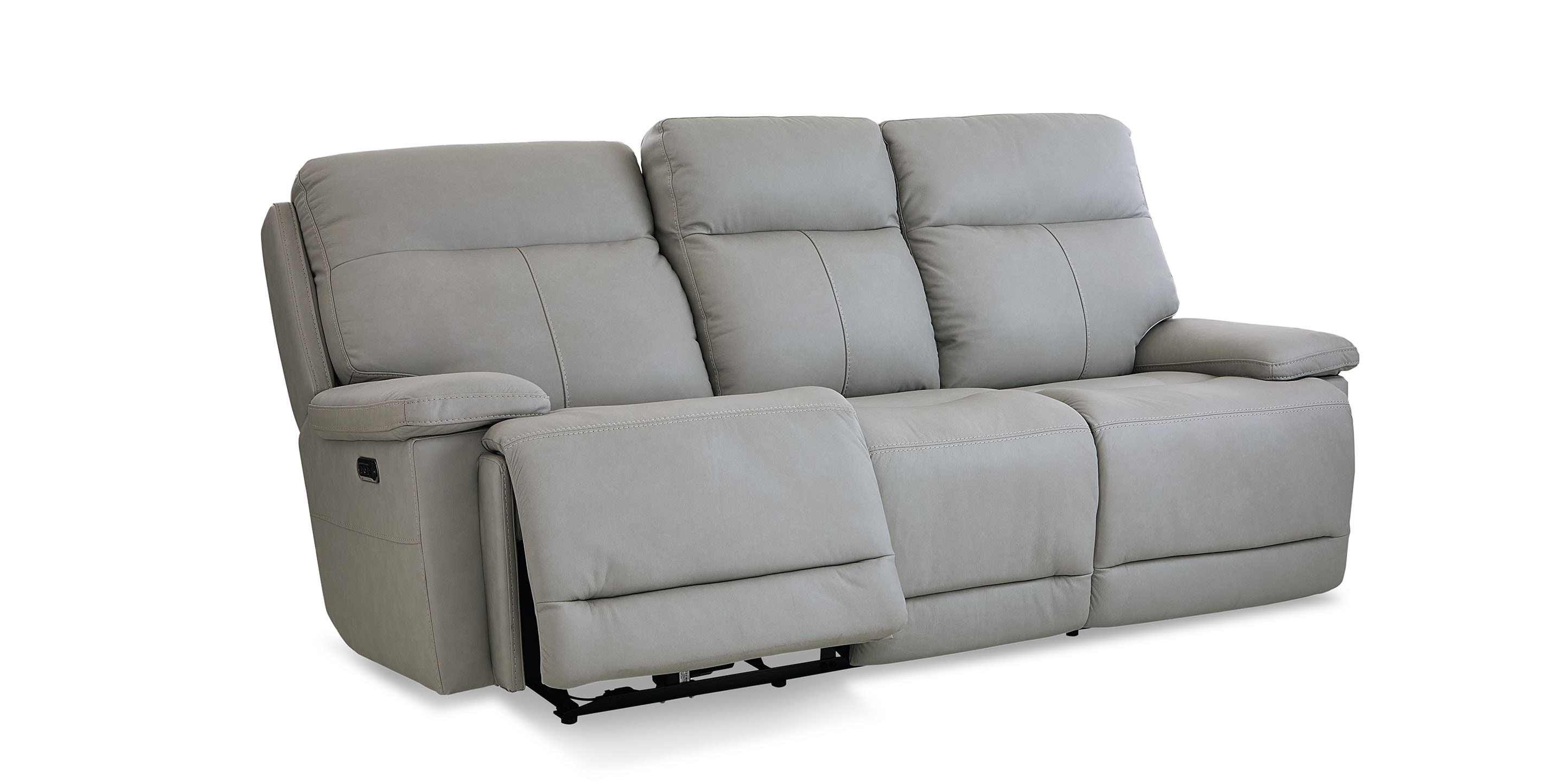 Fletcher Leather Power Reclining Sofa - Thumbnail 4