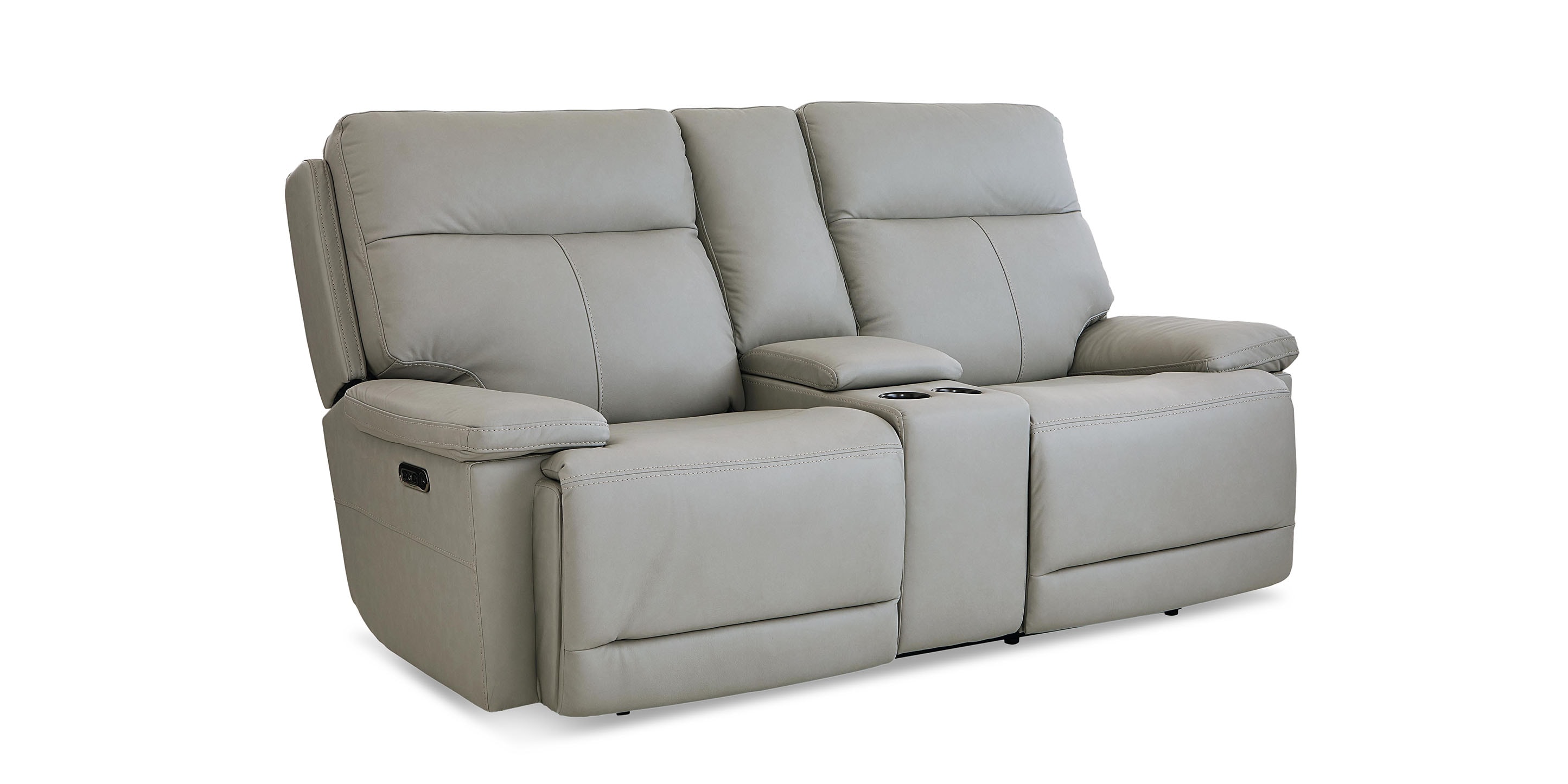 Fletcher Leather Power Reclining Loveseat