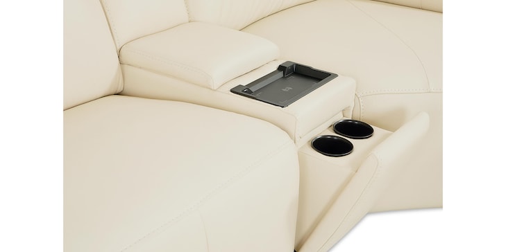 6PC L-Shaped Sect w/Console image number 8