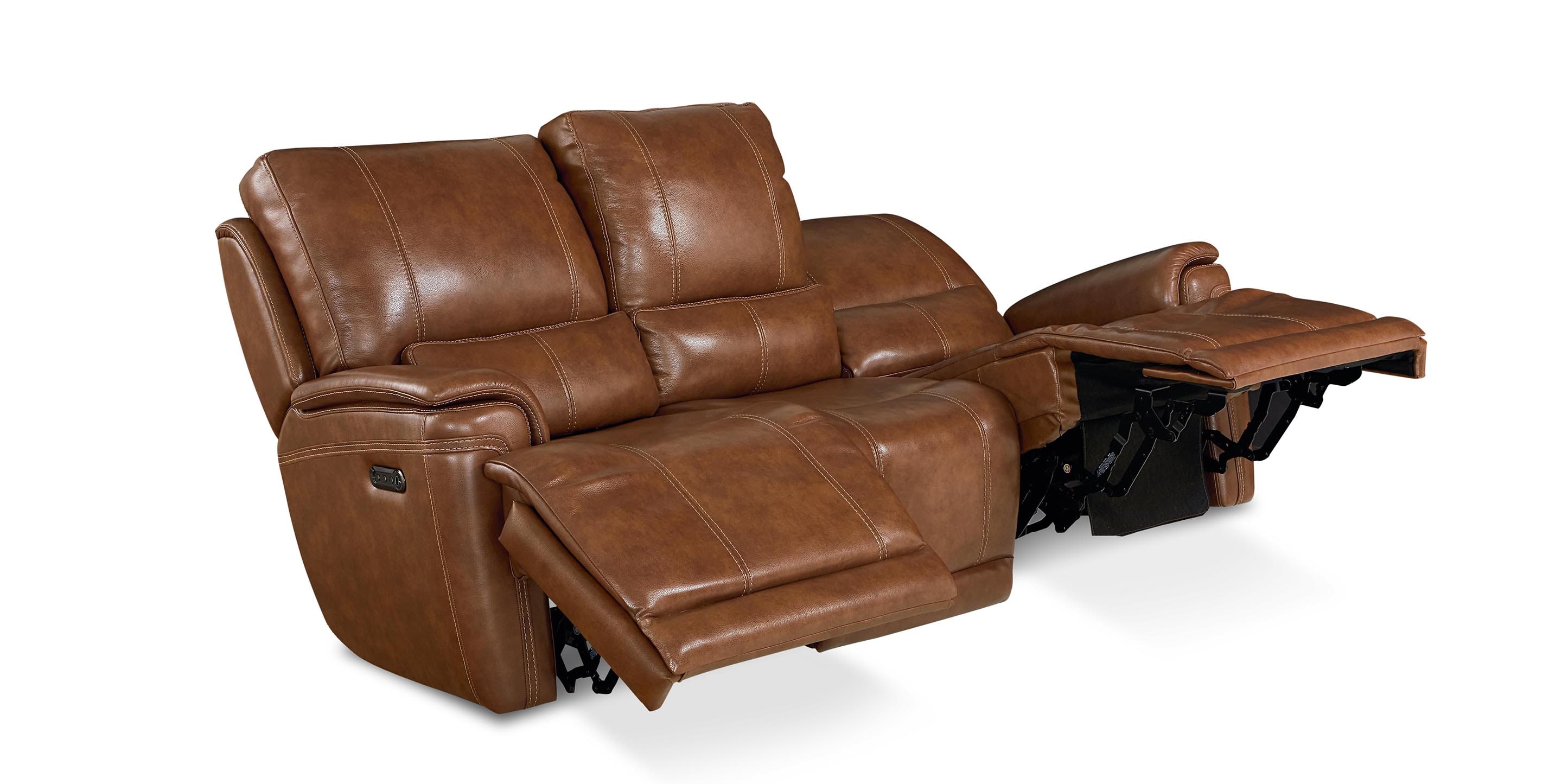 Free! RW 遙 ブランケット on my day off Burlington Leather Power Reclining Sofa | Bassett Furniture