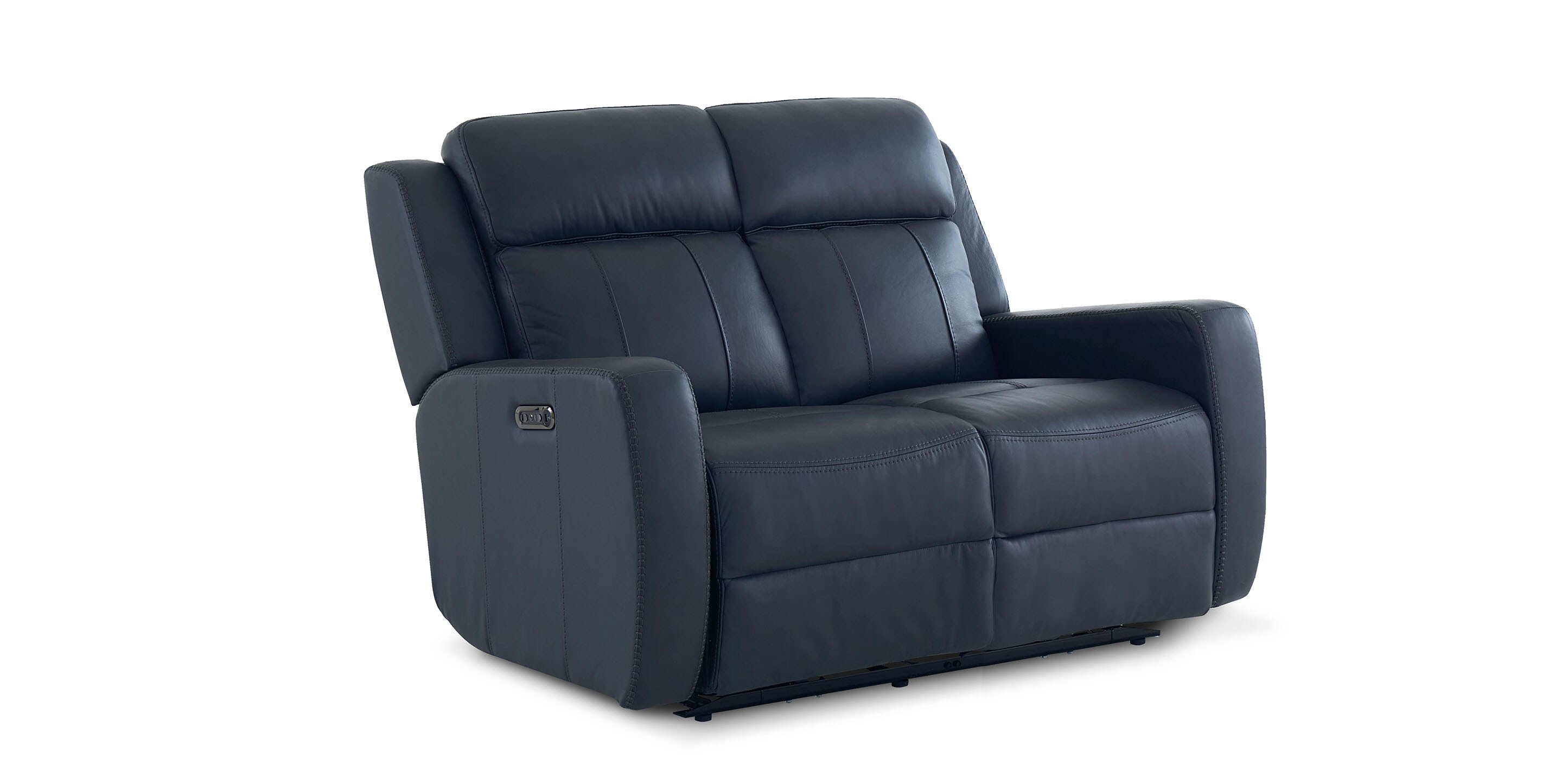 Norwood Leather Power Reclining Loveseat - Thumbnail 2
