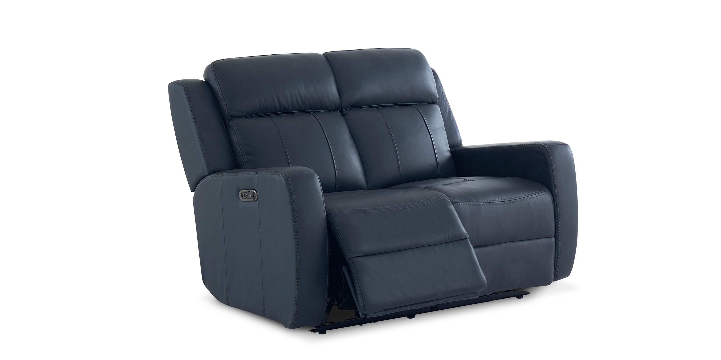Norwood Leather Power Reclining Loveseat - Thumbnail 3