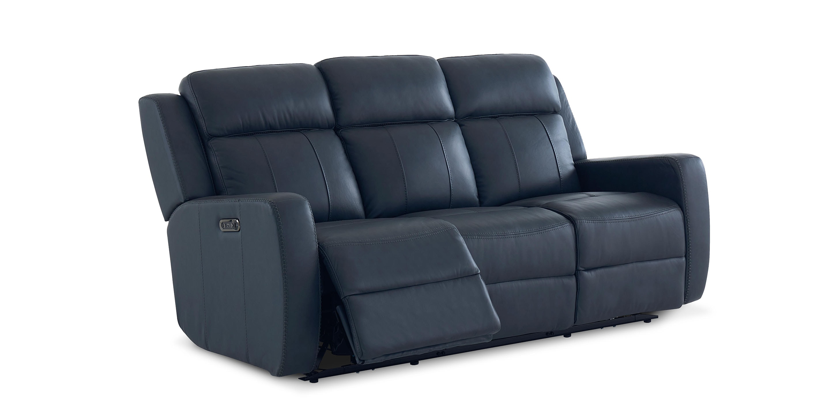 Norwood Leather Power Reclining Sofa - Thumbnail 3