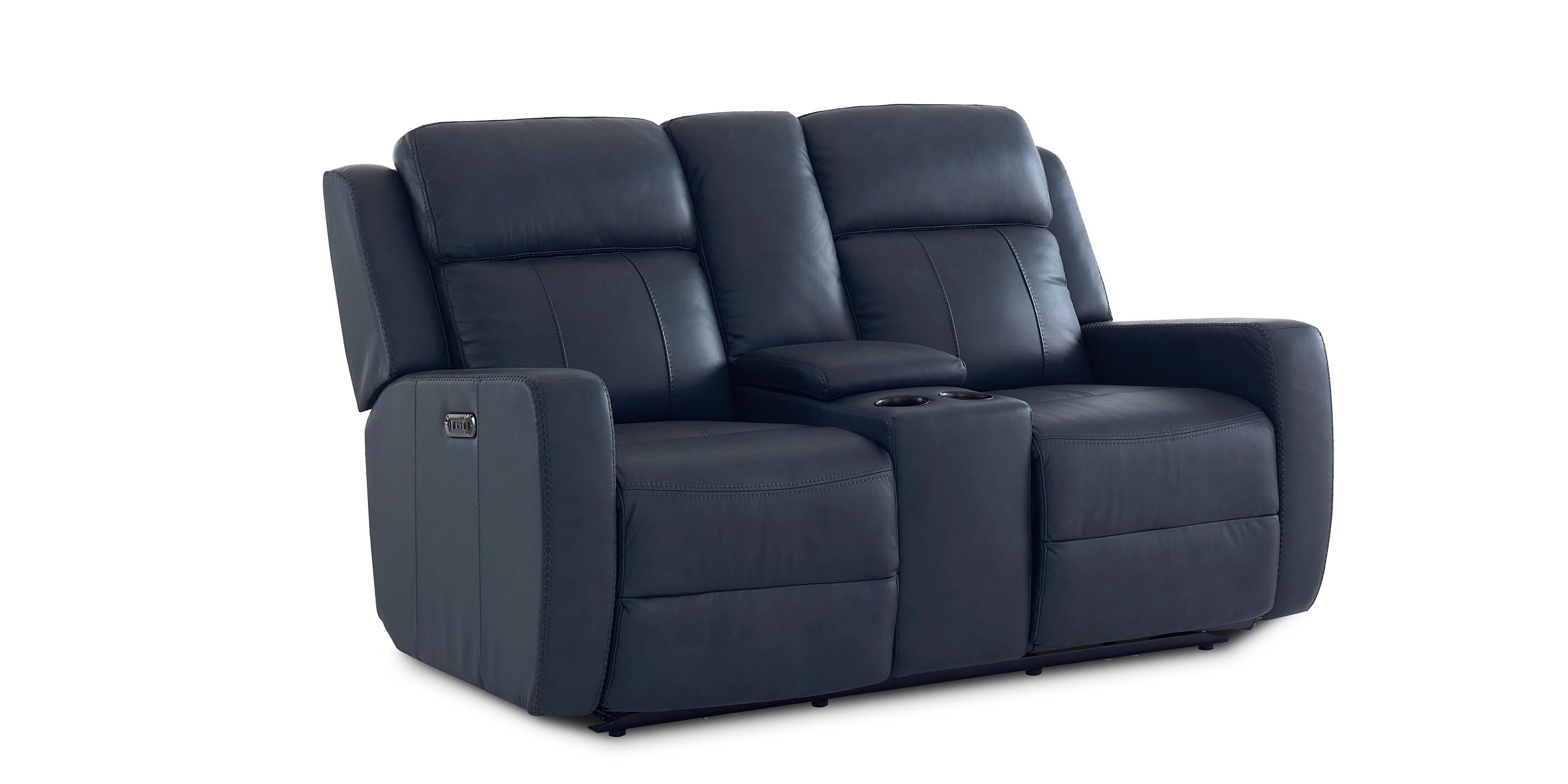 Norwood Leather Power Reclining Loveseat - Thumbnail 2