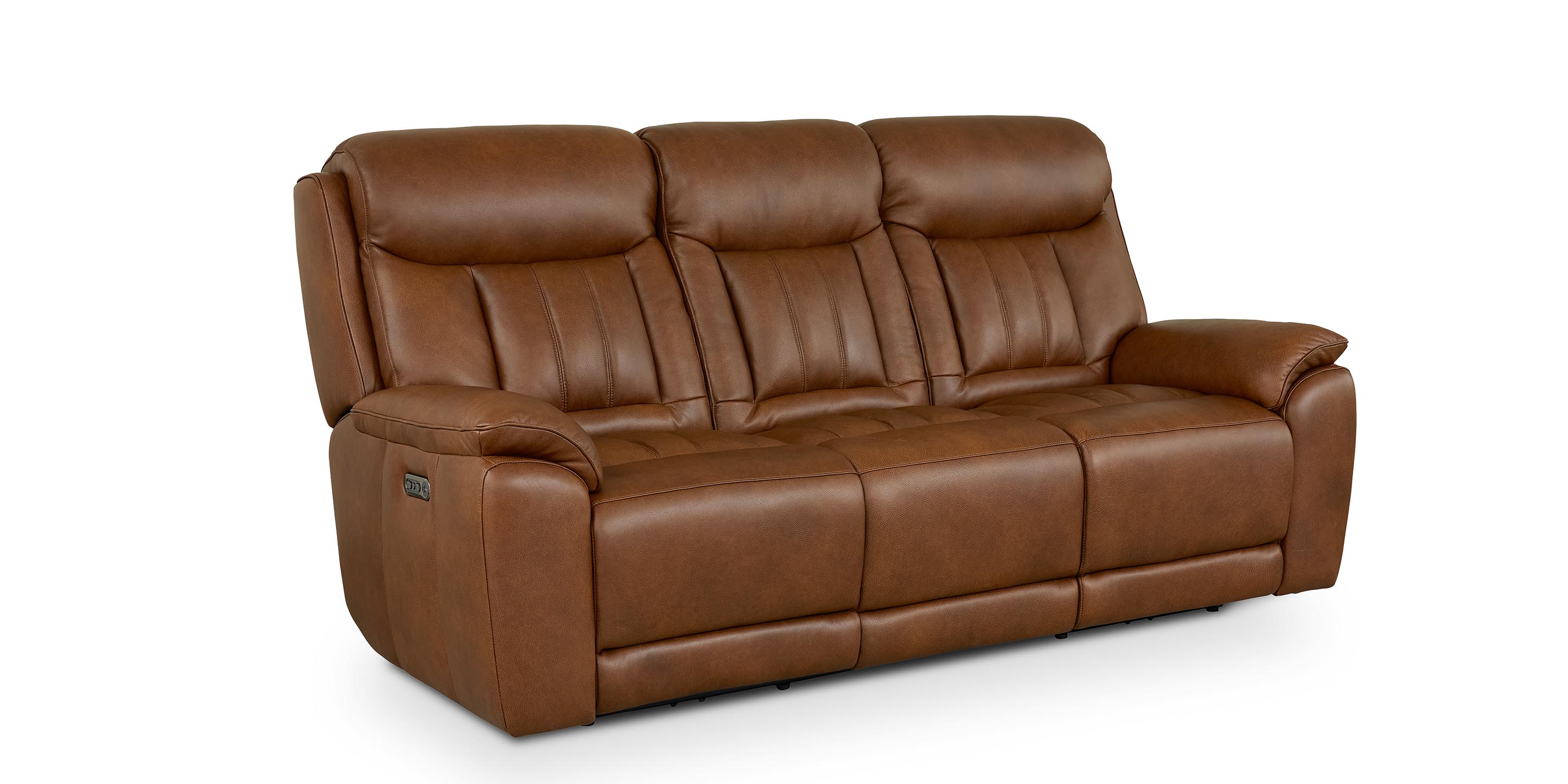 Benson Leather Power Reclining Sofa - Thumbnail 3