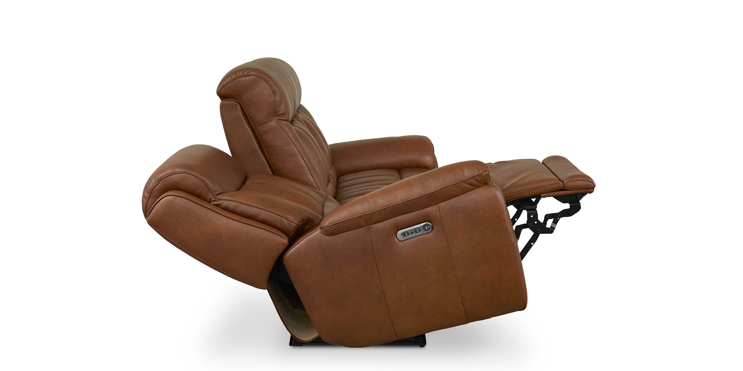 Benson Leather Power Reclining Sofa - Thumbnail 4