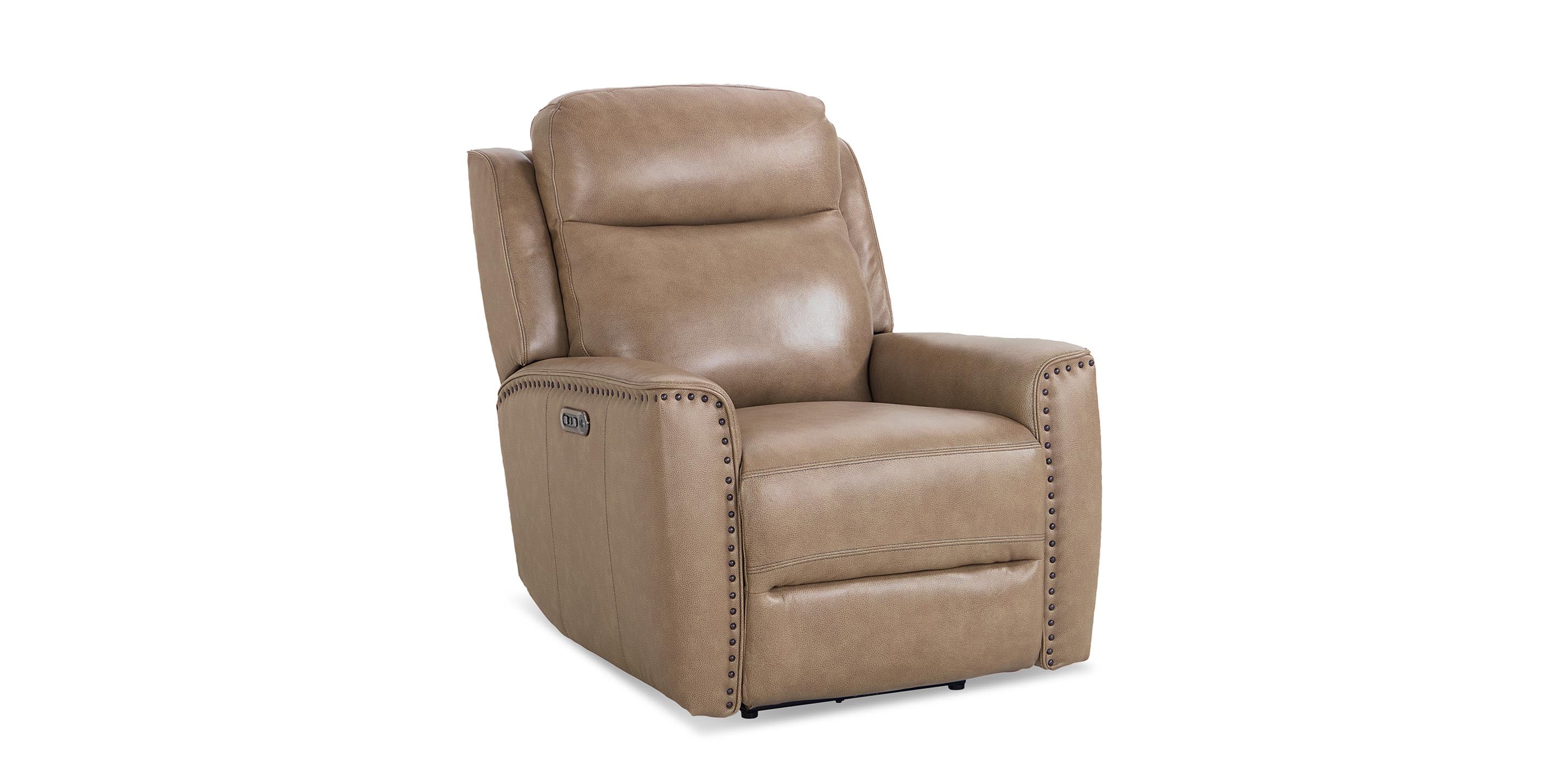 Bassett Furniture Douglas Leather Power Recliner - Thumbnail 2